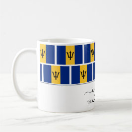Elegant Welcome BARBADOS FLAG Coffee Mok