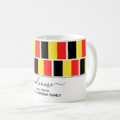 Elegant Welcome BELGIUM FLAG Coffee Mok (Voorkant rechts)
