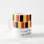Elegant Welcome BELGIUM FLAG Coffee Mok (Voorkant links)