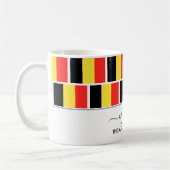Elegant Welcome BELGIUM FLAG Coffee Mok (Links)