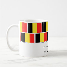 Elegant Welcome BELGIUM FLAG Coffee Mok