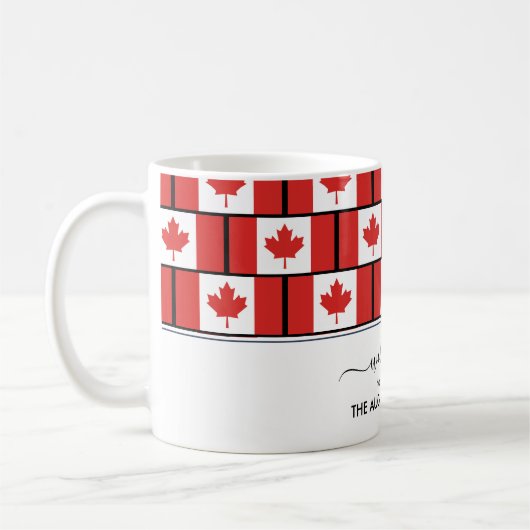 Elegant Welcome CANADA FLAG Koffiemok (Links)