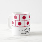 Elegant Welcome JAPAN FLAG Coffee Mok (Voorkant links)