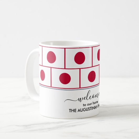 Elegant Welcome JAPAN FLAG Coffee Mok (Voorkant links)