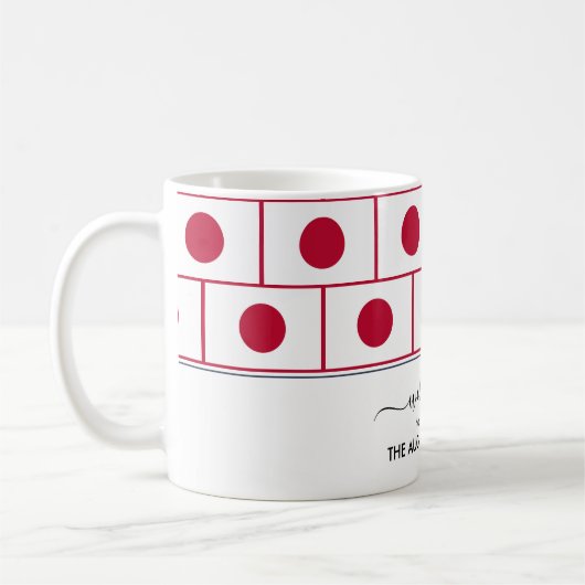 Elegant Welcome JAPAN FLAG Coffee Mok (Links)
