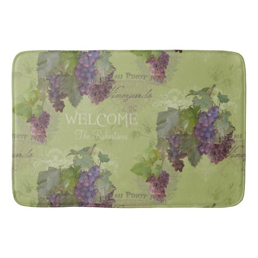 Elegant Welcome Mat Pinot Noir Vineyard Grapes (Voorkant)