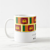 Elegant Welcome SRI LANKA FLAG Coffee Mok (Links)