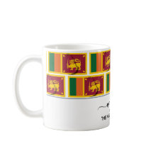 Elegant Welcome SRI LANKA FLAG Coffee Mok