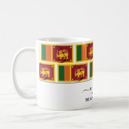 Elegant Welcome SRI LANKA FLAG Coffee Mok