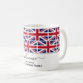 Elegant Welcome UNION JACK British FLAG Koffiemok (Voorkant rechts)