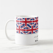 Elegant Welcome UNION JACK British FLAG Koffiemok (Links)