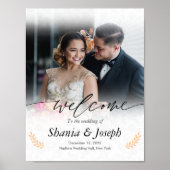 Elegant Welcome Wedding Poster (Voorkant)