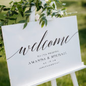 Elegant Welcome Wedding Sign Poster