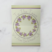 Elegant Welkom bij het team Kaart (Binnen)