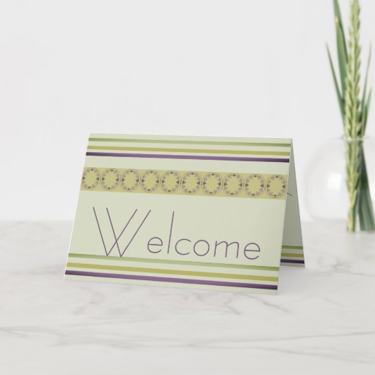 Elegant Welkom bij het team Kaart (Voorkant)