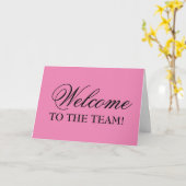 Elegant Welkom bij het Wenskaart Team Kaart (Gele Bloem)
