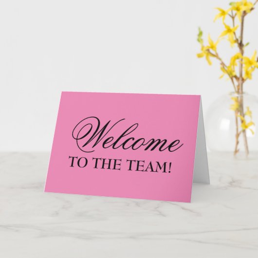 Elegant Welkom bij het Wenskaart Team Kaart (Gele Bloem)