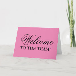 Elegant Welkom bij het Wenskaart Team Kaart