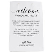 Elegant Welkom bij Wedding Guest Accomodation Medium Cadeauzakje (Voorkant)