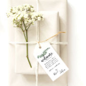 Elegant Welkom Eucalyptus waterverf Bruiloft Cadeaulabel