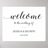 Elegant welkom in het huwelijk van poster (Voorkant)
