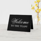 Elegant welkom in het team! Wenskaart Kaart (Gele Bloem)