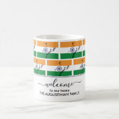 Elegant Welkom INDIA FLAG Coffee Mok (Center)