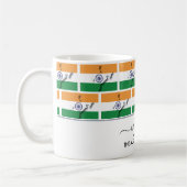 Elegant Welkom INDIA FLAG Coffee Mok (Links)