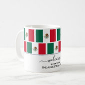 Elegant Welkom MEXICO FLAG Coffee Mok (Voorkant links)