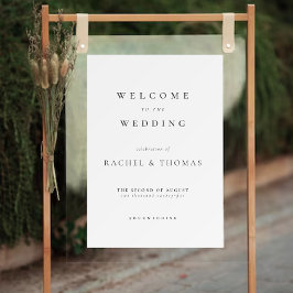 Elegant Welkom Trouwteken Poster