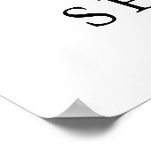 Elegant welkombord met waterverf groen poster (Hoek)