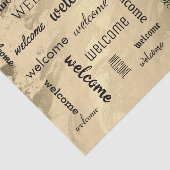 Elegant welkomstpatroon zwart-wit en goud tissuepapier (Detail)