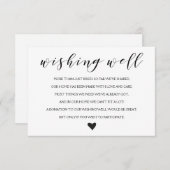 Elegant Wensende goed bruiloft insert kaart (Voorkant / Achterkant)