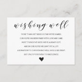 Elegant Wensende goed bruiloft insert kaart (Voorkant)