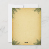 Elegant Wenskaart met gouden kerstbomen Feestdagenkaart (Achterkant)