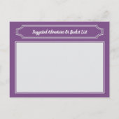 Elegant wenst voor bruid en bruin, huwelijksadvies advieskaart (Achterkant)