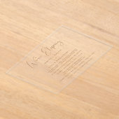 Elegant We're Eloping Gold Wedding Receptie Acryl Uitnodigingen (Laagn)