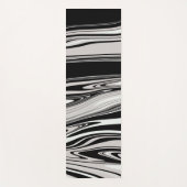 Elegant wervelpatroon Taupe zwart Yogamat (Voorkant)