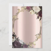 Elegant wervelt gouden Lijst, Bourgondische pensio Kaart (Achterkant)