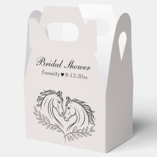 Elegant Western Horse Rustic Country Vrijgezellenf Bedankdoosjes (Geopend)