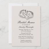 Elegant Western Horse Rustic Country Vrijgezellenf Kaart (Voorkant)