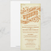 Elegant Westerne bruiloft Uitnodigingen (Voorkant / Achterkant)