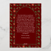 Elegant What A Year 12 Photo Snowflakes Message Folie Feestdagenkaart (Achterkant)