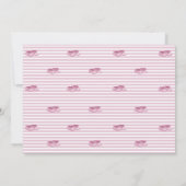Elegant Whimsical Decorative Pink Modern Wedding Kaart (Achterkant)