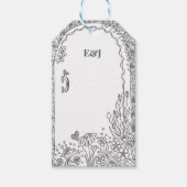 Elegant Whimsical Garden Door Wedding Cadeaulabel (Voorkant)