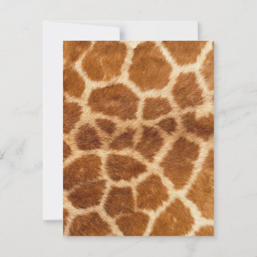 Elegant Whimsical Giraffe Print 60e verjaardag Kaart (Achterkant)