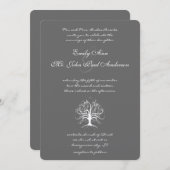 Elegant Whimsical Swirl Tree Kaart (Voorkant / Achterkant)