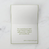 Elegant White Abstract Floral Note / Wenskaart Kaart (Binnen)