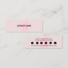 Elegant white and black beauty salon klantenkaartje