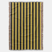 Elegant White and Black Striped Deken (Voorkant Verticaal)